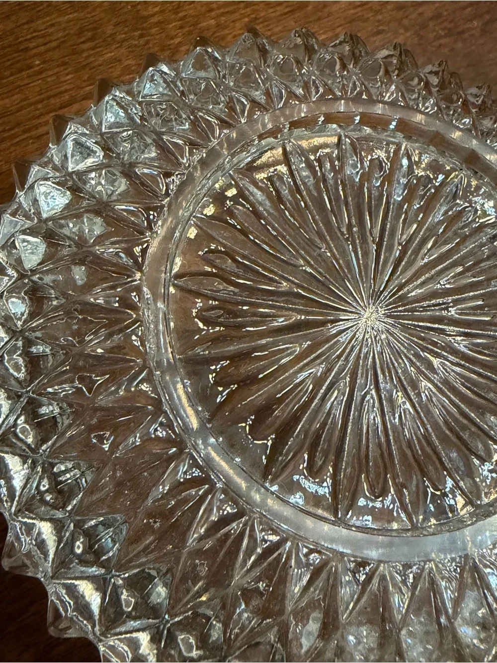 Set of 2 crystal Trinket dishes